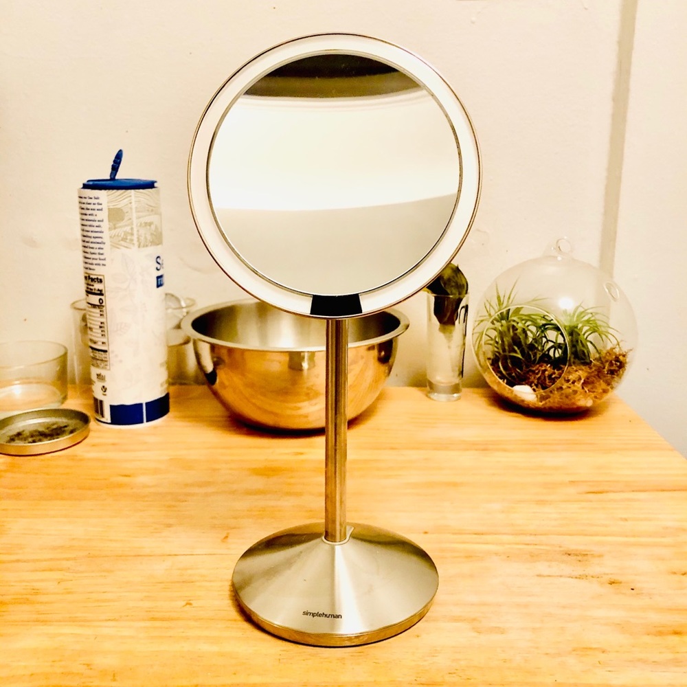 Simplehuman Folded Sensor Mirror with Travel Case